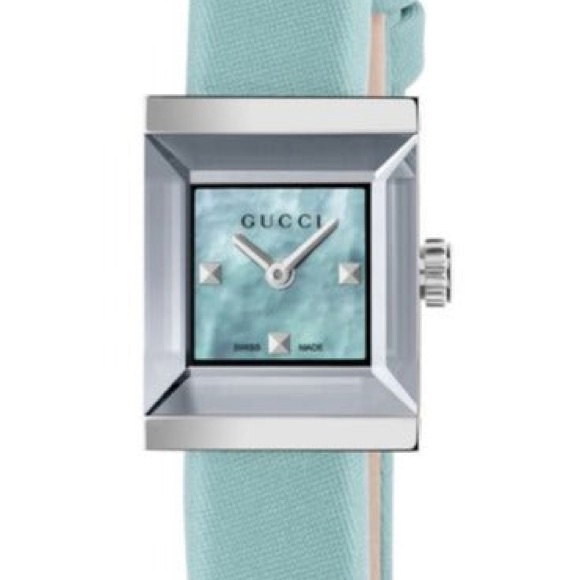 Gucci Light Blue and Silver Watch - Picture 5 of 7